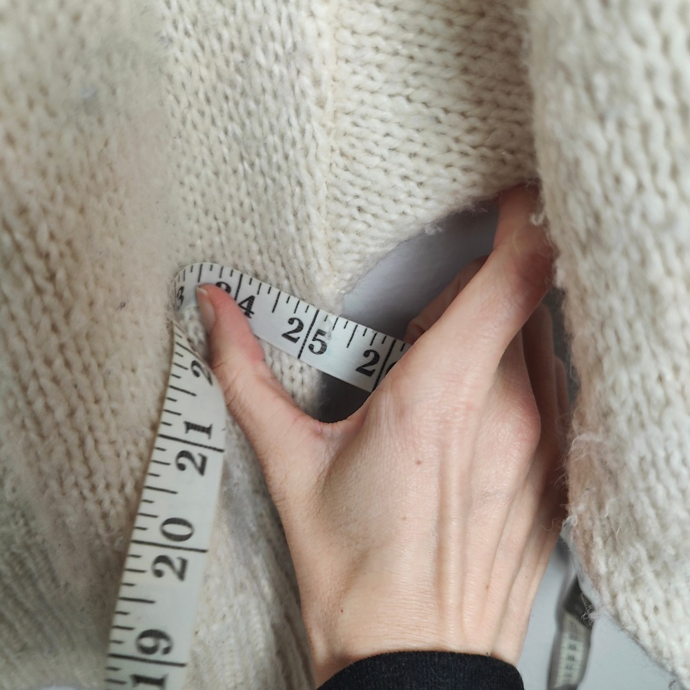 J Crew Half-Zip Turtleneck Sweater Womens XS S Fair Isle Knit Cream Alpaca Blend - Picture 6 of 12